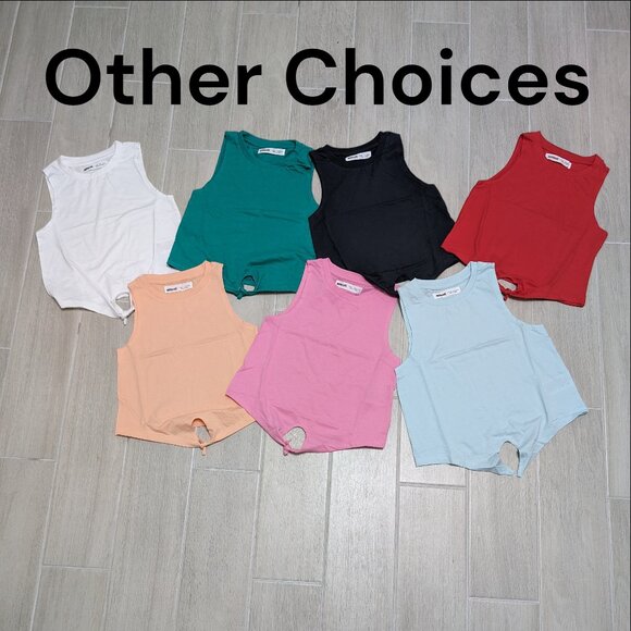 Minoti Summer Casual Tie sleeveless tank top Peach/Orange - Sizes 7-14 Yrs NWOT - Picture 3 of 3